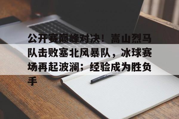 kaiyun-公开赛巅峰对决！嵩山烈马队击败塞北风暴队，冰球赛场再起波澜；经验成为胜负手的简单介绍